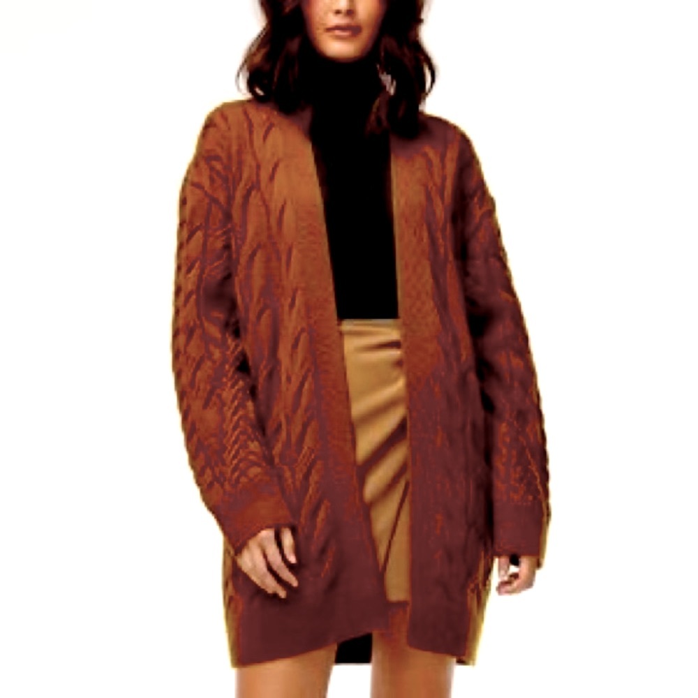 Wilfred Cable Knit Open Cardigan